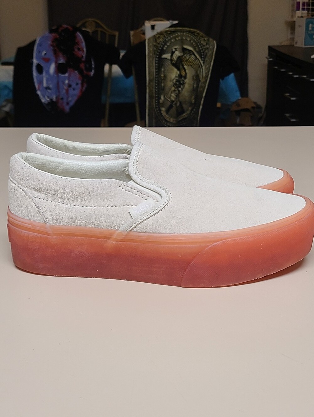 Vans Classic slip on Stackfoam platform casual skateboard sneakers size 8.5 - Picture 7 of 10